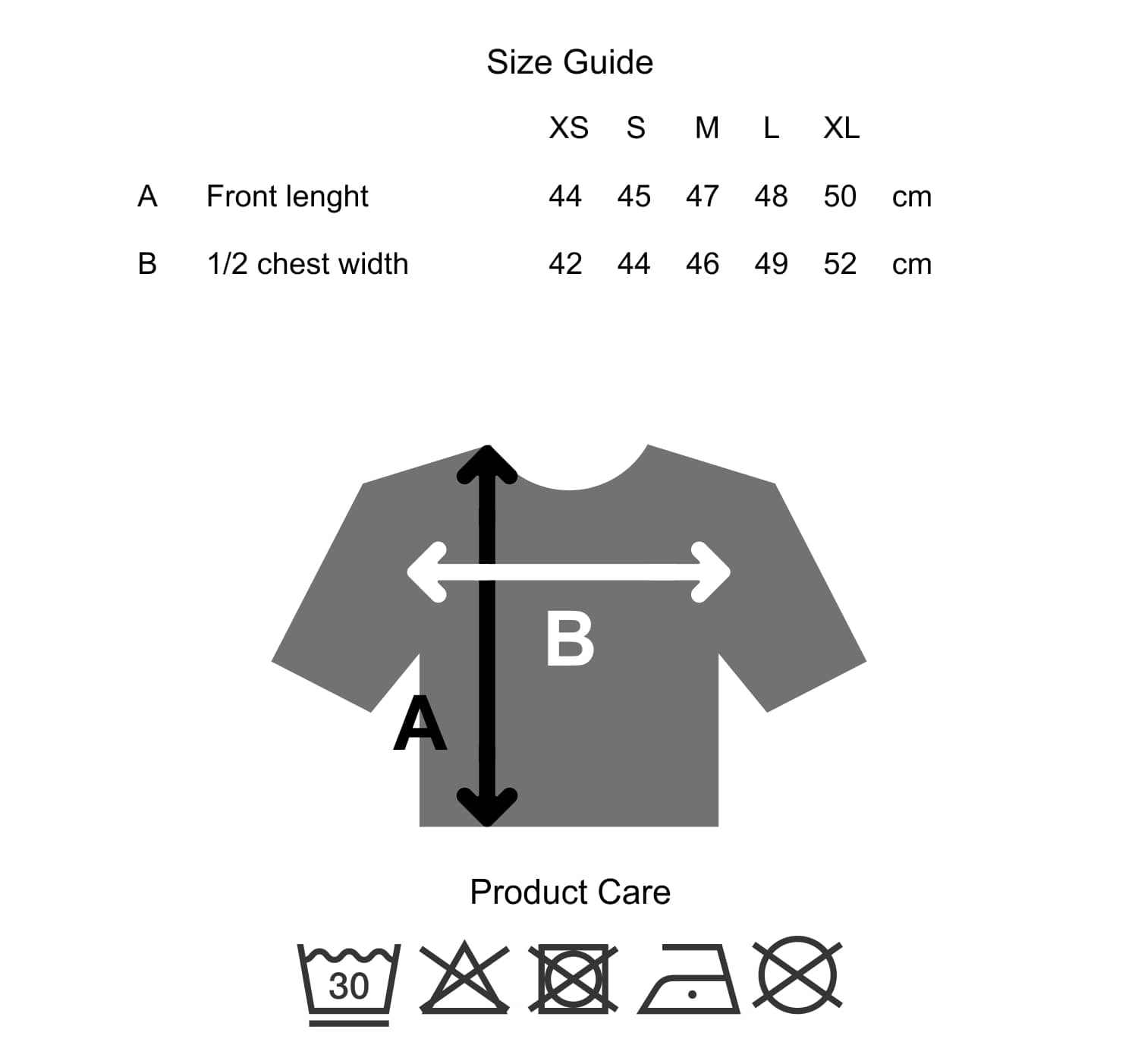 crop tee sizes